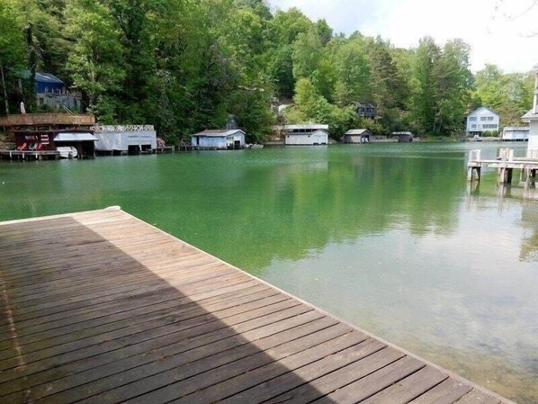 If you prefer to stay on land, just sit on the deck and dangle your feet in the water.