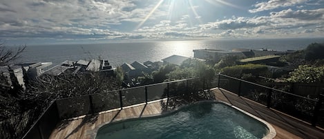 View of the Pool from one of the Upstairs Decks