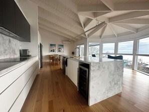 Kitchen With Full Bay Views from the City to the Heads