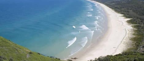 View of Tallow Beach from Lighthouse 