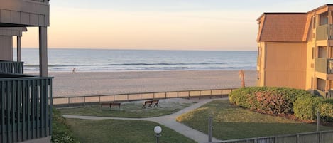 beach view from balcony