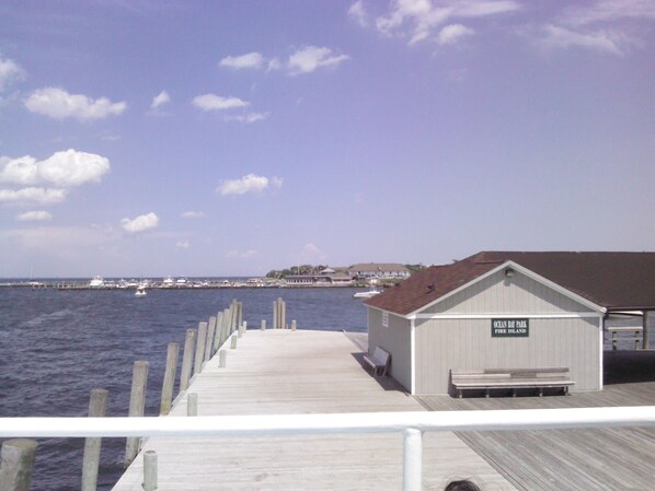 Welcome to Ocean Bay Park, first steps off the Ferry