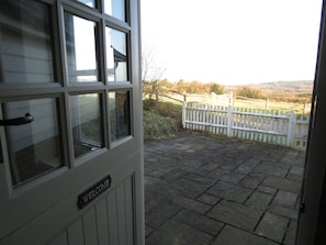 Entrance door and views