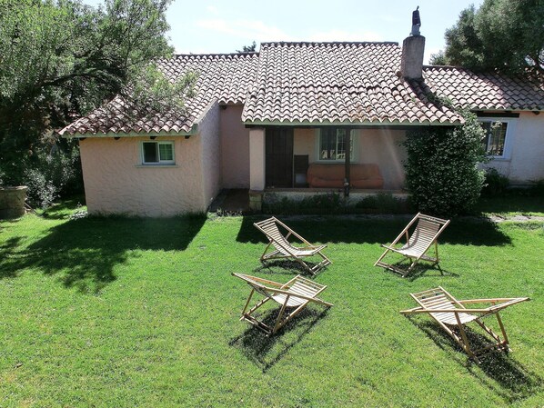 the house and part of the garden
