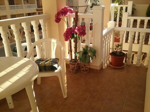 South facing balcony