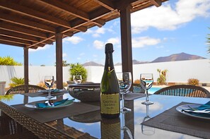 Fabulous mountain view from the patio.