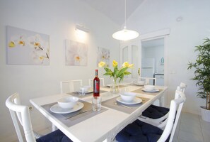 Dining Area and view of the kitchen