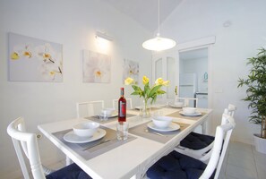 Dining Area and view of the kitchen