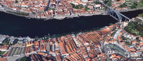 Vista aérea da Ribeira do Douro