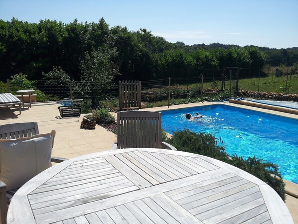 Patio by the pool