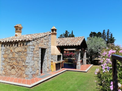 Sardinien Elegante Villa am Meer privater Garten 12 Betten Cala Sinzias Costa rei