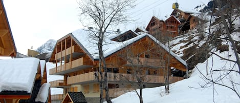 Chalet in winter