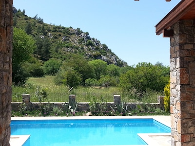 Villa Amara is a cosy stone build holiday home with not over looked private pool