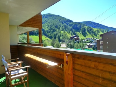 3 rooms 68 m2 Top Standing, terrace expo South Swimming pool at the foot of the chairlift