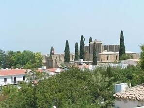 View of the Abbey from the roof terrace