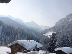 Blick vom Balkon Winter