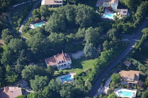 House viewed from the sky