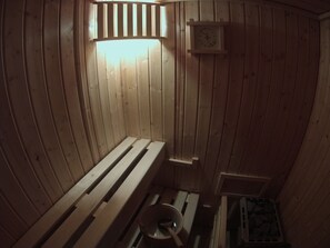 Sauna in wellness area