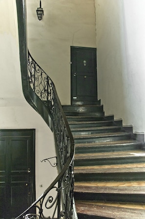 Building's stair with apartment's door