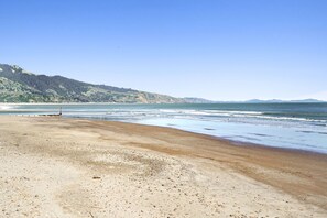 Beach just out front 