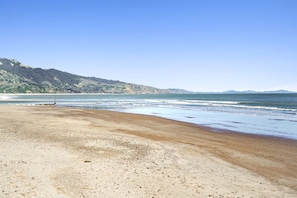 Beach just out front