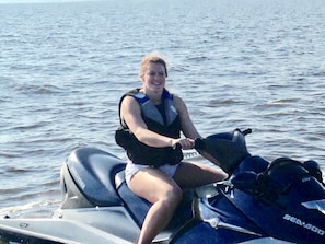 Jet ski rentals for additional beach fun.