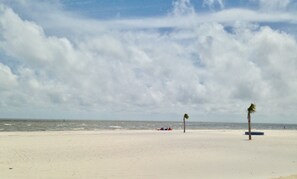Relaxing time at the white sandy beach.