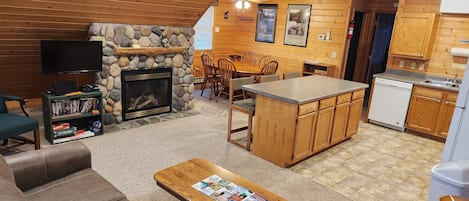 Open floor plan makes gathering together easy!