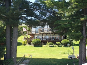 View of the house from the lake