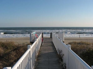 DUNE, BEACH & OCEAN FROM DECK