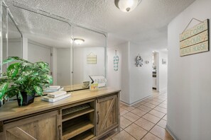 Entering into the unit from front door