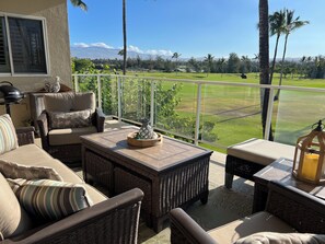 lanai - overlooking the 4th hole on Waikoloa Beach Lakes Course.  