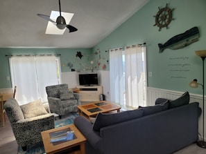 With the updated furniture.