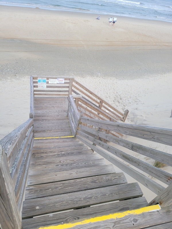 Steps going down to the beach