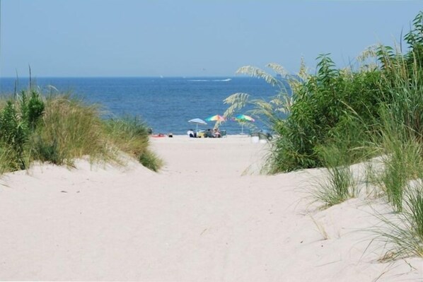Welcome to Chesapeake Bay!  This sandy path is just steps from your Condo!