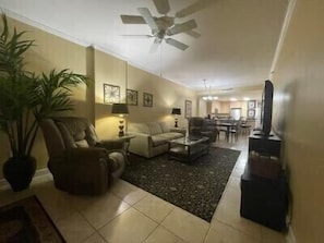 LIVING ROOM…OPEN CONCEPT TO KITCHEN