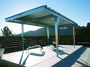 Observation deck overlooking the pool