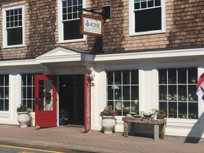 The apartment is above this store.