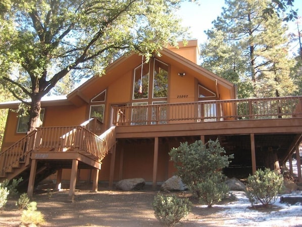 You'll see beautiful sunsets from this west-facing deck