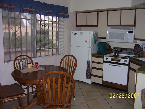 kitchen and dining area, photo taken in 2016 with out of date camera !!