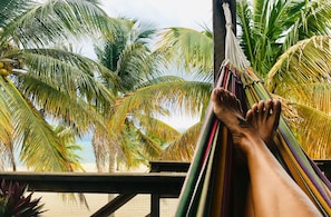 One of three hammocks  to read a book and listen to the ocean and birds.