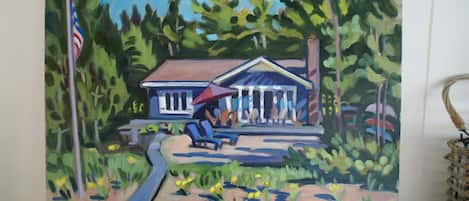 The Beach House - oil on canvas by local artist - Greg Sobran 