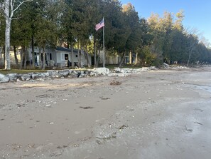 Sand beach shoreline—take the beautiful 1 mile walk to Jacksonport!
