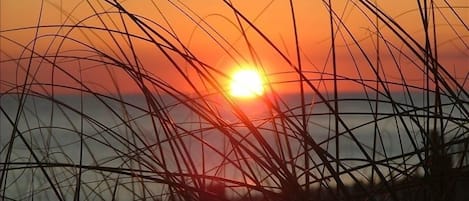 Gorgeous Emerald Coast sunset on the largest stretch of private beach in Destin.