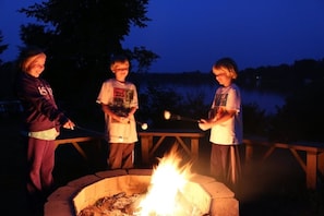 Campfire fun at fire pit