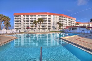 Gulf front pool view 2