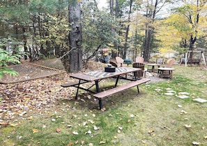 Relax on a hammock, read a book, and enjoy our game filled yard of activities. 