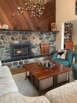 Great Room with gas fireplace