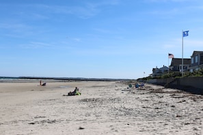 Drakes Island Beach looking south to the jetty