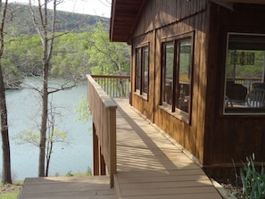 Walk out on the deck when you arrive to enjoy the views